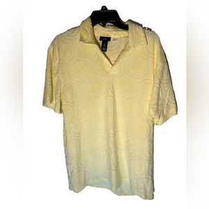 H&M Smiley T-Shirt XL Yellow Terry cloth